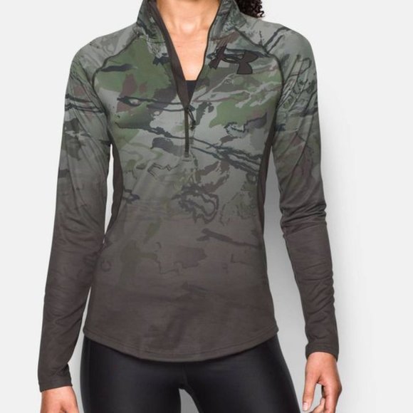 Women’s Under Armour Camo 1/2 zip pullover - Picture 1 of 6
